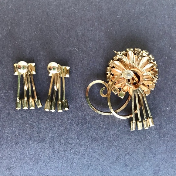 Vintage Bal-Ron Brooch and Earrings - Picture 7 of 13
